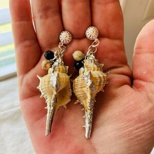 Elegant Shell Drop Earrings
